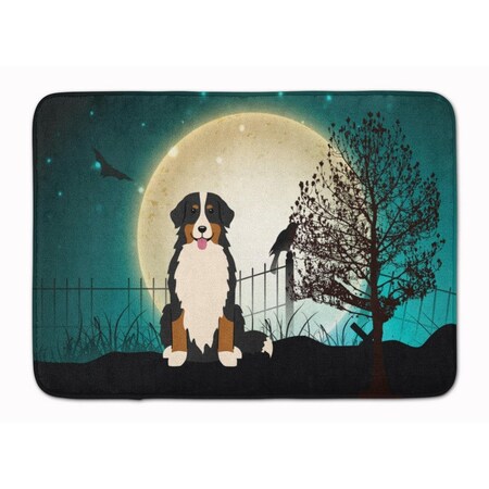 Carolines Treasures Halloween Scary Bernese Mountain Dog Machine Washable Memory Foam Mat BB2226RUG